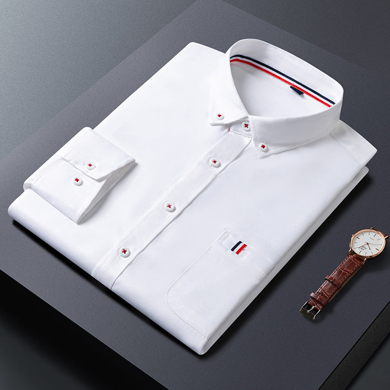 Mens Casual Shirt Fashion Business Dress Shirts Men Clothes - Product upscale