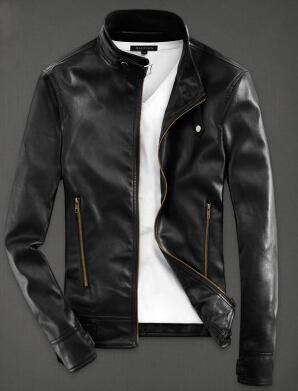 Men PU Leather Jacket - Product upscale