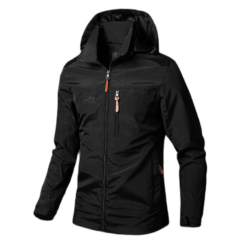 Men's Jackets Waterproof Military Hooded Jacket Windbreaker Outdoor Camping Sports Elastic Coat Male Clothing Thin Overcoat - Product upscale