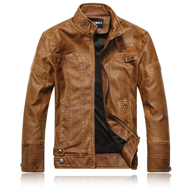 Motorcycle leather jacket - Product upscale 
