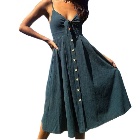 Women Summer Dresses Sleeveless Backless Strap Long Close-fitting Sheath Female Party Evening Dresses Vestidos - Product upscale 