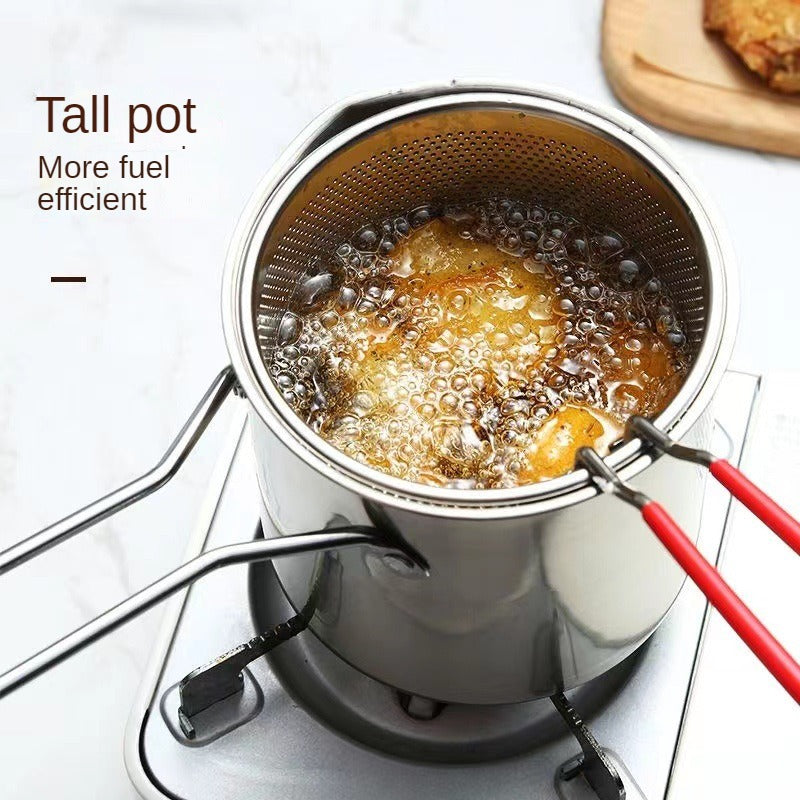 Deep Fry Delicious Meals With This Japanese Tempura Frying Pot - Perfect For French Fries, Chicken & More!