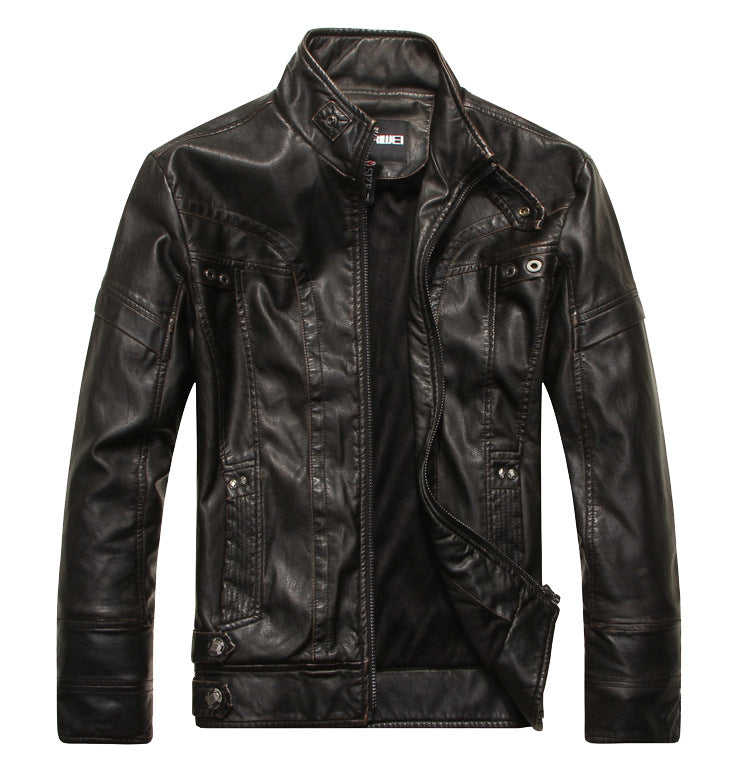 Motorcycle leather jacket - Product upscale 