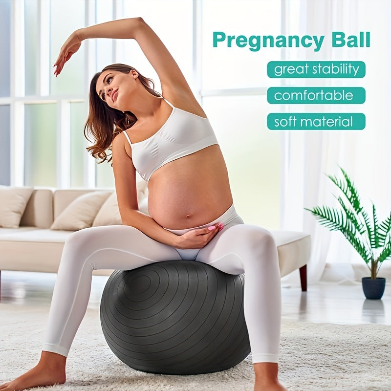 1pc Explosion-Proof Yoga Ball For Gymnastics, Balance Training, And Postpartum Recovery - Thickened And Durable Fitness Ball For Improved Core Strength And Flexibility