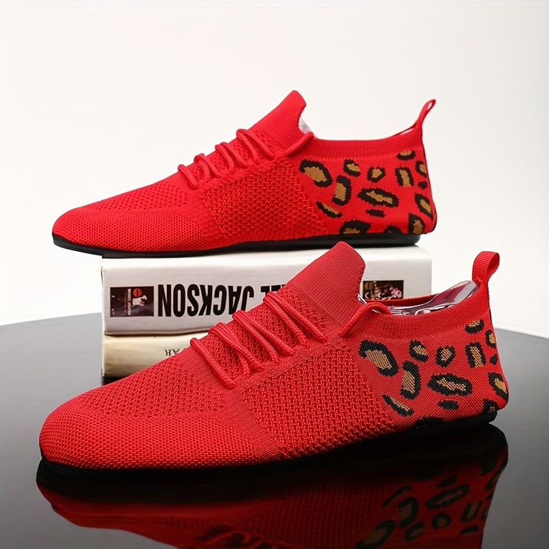 Men's Solid Colour Slip On Sock Loafer Shoes, Comfy Non Slip Durable Rubber Sole Sneakers For Men's Outdoor Activities