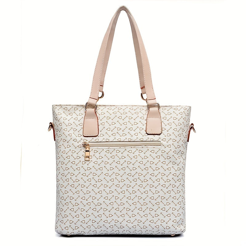 6pcs Tote Bag Crossbody Bag Boston Bag Clutch Purse Set, PU Leather Large Capacity Shoulder Bag, Casual Versatile Commuter Bag
