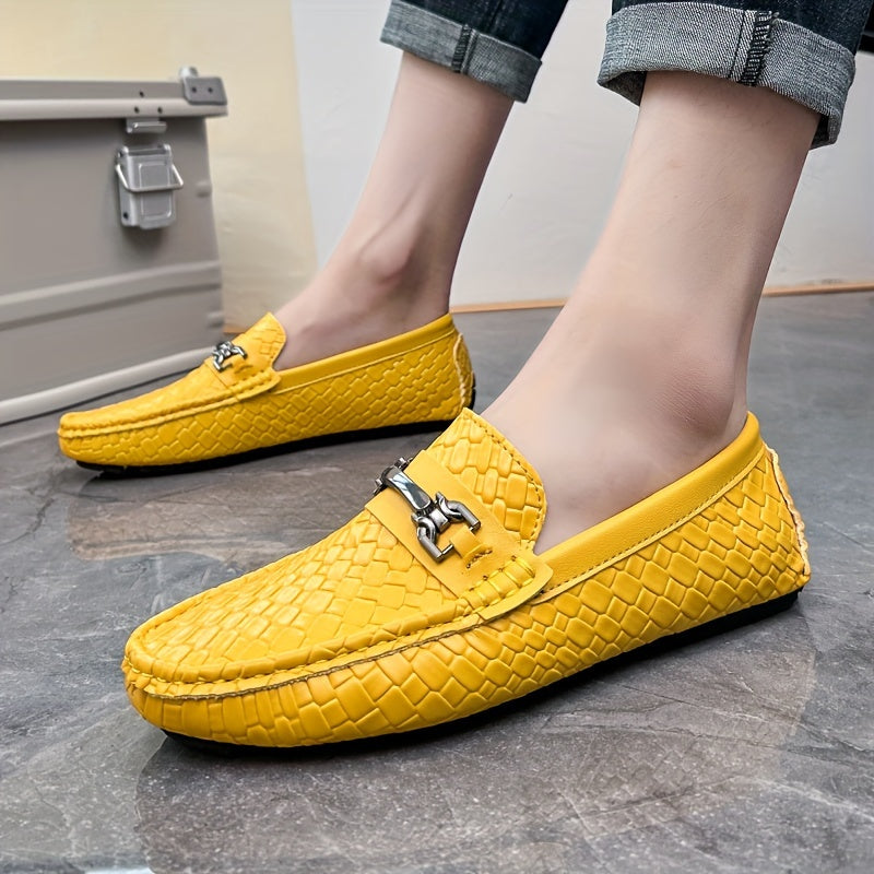 Durable Slip-On Penny Loafer Shoes for Plus Size Men