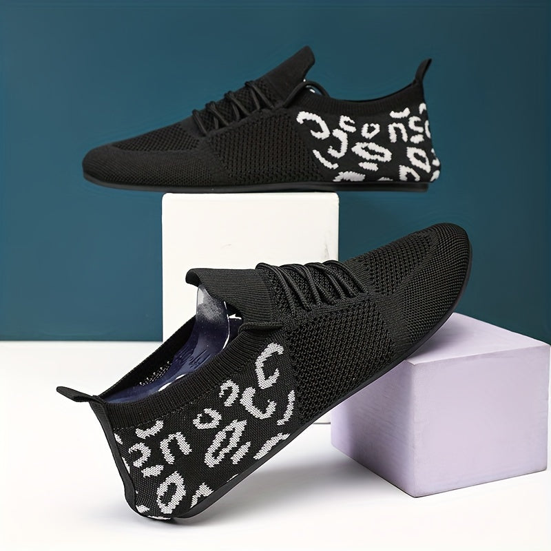 Men's Solid Colour Slip On Sock Loafer Shoes, Comfy Non Slip Durable Rubber Sole Sneakers For Men's Outdoor Activities