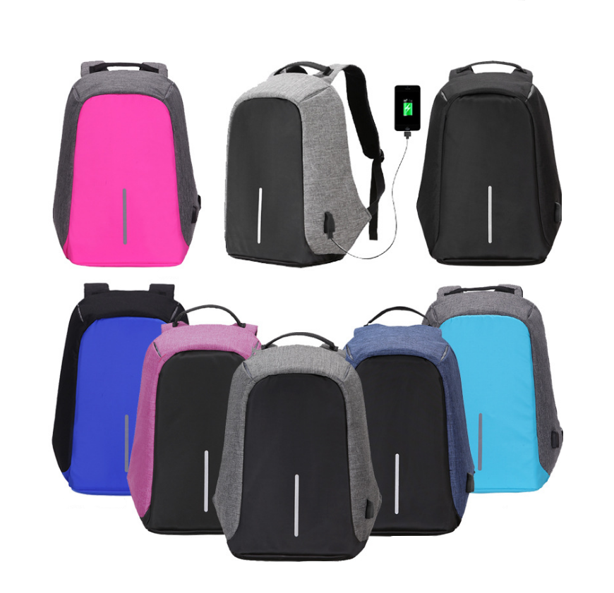 Multi-Functional Water Resistant USB Charging Computer Notebook Backpack Bag - Product upscale 