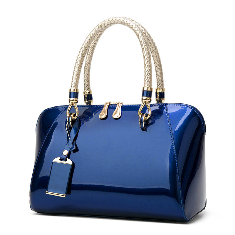 Patent Leather Handbags Shiny Handbag Fashion One-shoulder Diagonal Bag - Product upscale 
