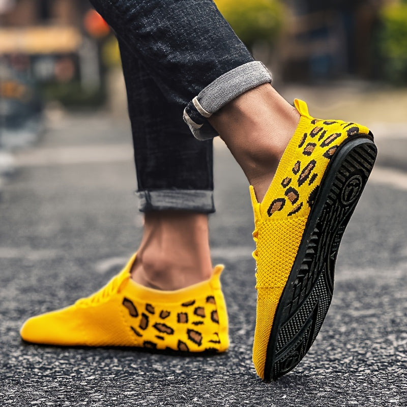 Men's Solid Colour Slip On Sock Loafer Shoes, Comfy Non Slip Durable Rubber Sole Sneakers For Men's Outdoor Activities