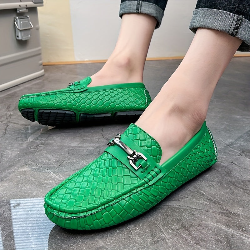 Durable Slip-On Penny Loafer Shoes for Plus Size Men