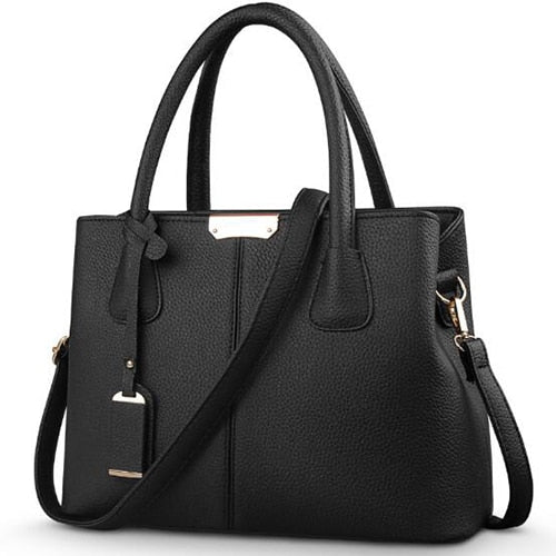 Women Fashion PU Leather Handbags Ladies Large Tote Square Crossbody Shoulder Bags - Product upscale 