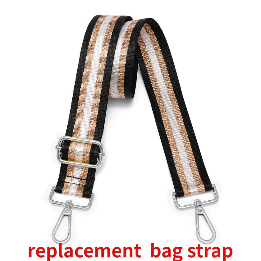 Women Solid Classic Purses and Handbags Wide Fabric Strap Crossbody Bag Luxury Daily Use Zipper Shoulder Bags - Product upscale 