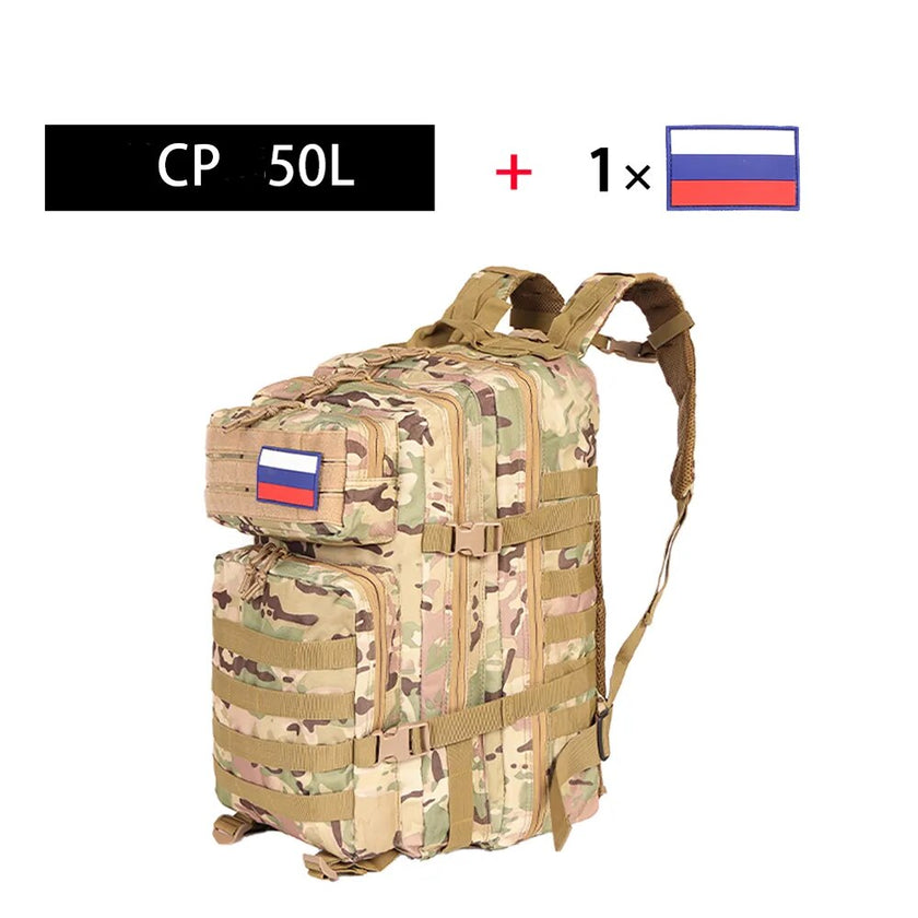 SYZM 50L or 30L Tactical Backpack Nylon Military Backpack Molle Army Knapsack Waterproof Camping Hunting Fishing Trekking Bags - Product upscale 