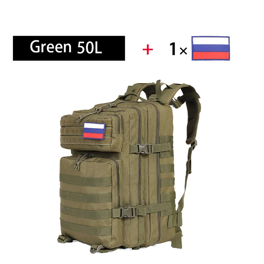 SYZM 50L or 30L Tactical Backpack Nylon Military Backpack Molle Army Knapsack Waterproof Camping Hunting Fishing Trekking Bags - Product upscale 