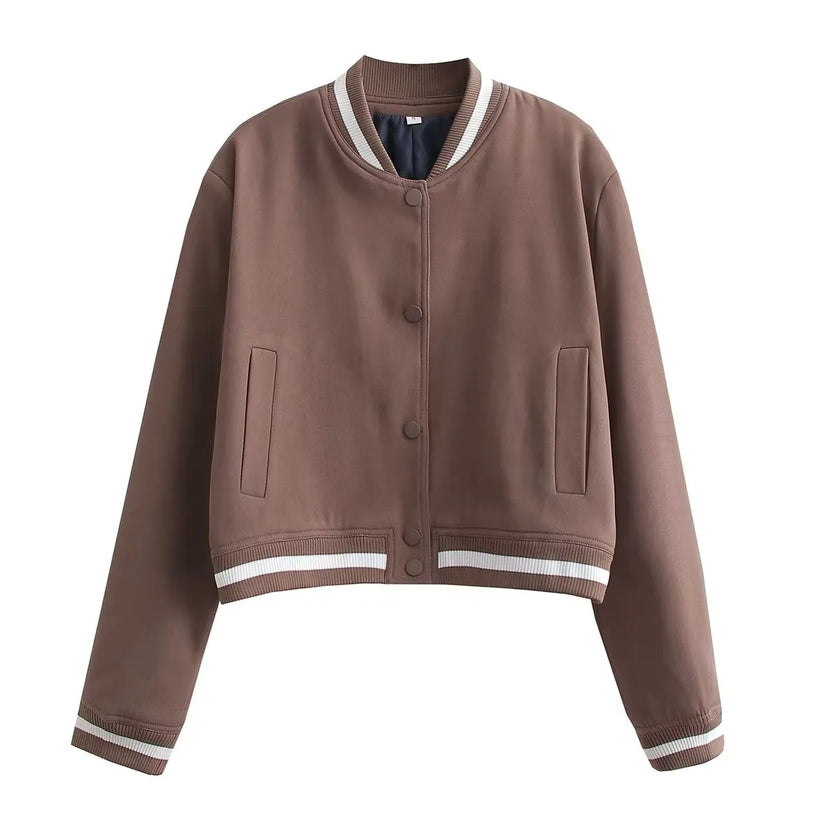 SLTNX Fashion Woman Bomber Jackets for Women 2023 Spring Autumn Female Long Sleeve Coats Ladies Big Pockets Jacket New Outerwear - Product upscale 