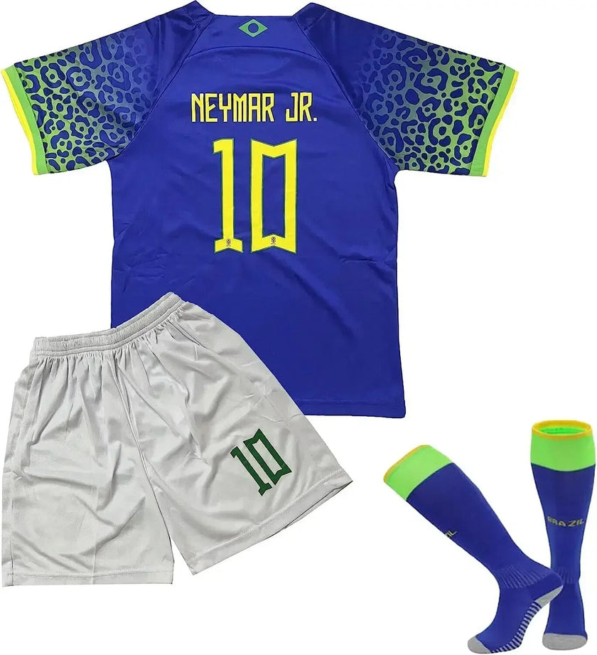Adult, Kids Soccer Jersey "for" Boys, and Girls Soccer Jersey 10# Messi, #,7 Ronaldo, Soccer Jersey for Kids Football Youth Jerseys 3 Piece - Product upscale 