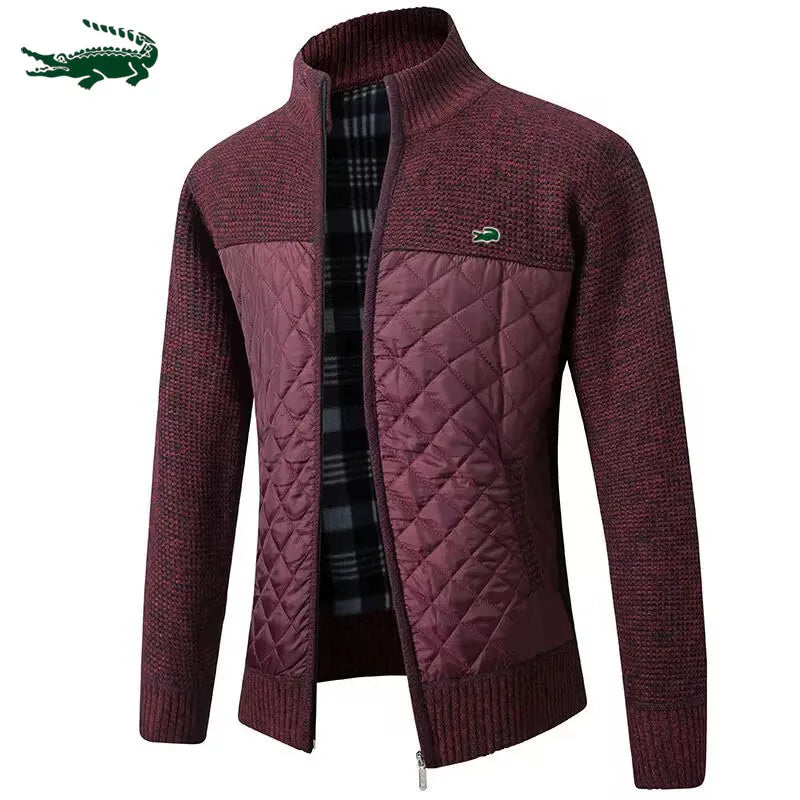 Autumn and Winter Men's Sweater Cardigan Zipper, Thickened Coat Jacket m-4XL - Product upscale 