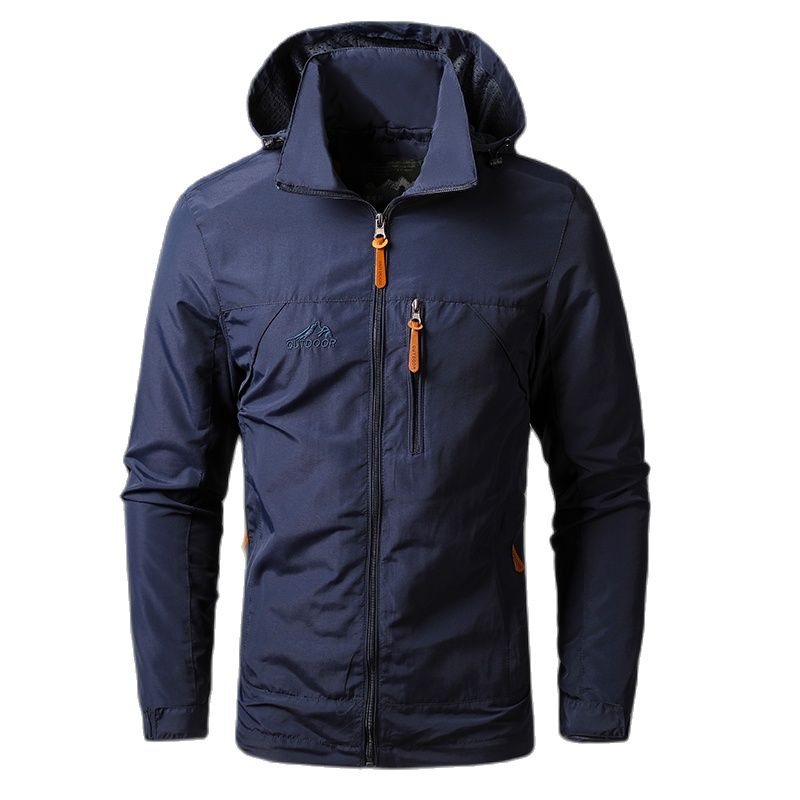 Men's Jackets Waterproof Military Hooded Jacket Windbreaker Outdoor Camping Sports Elastic Coat Male Clothing Thin Overcoat - Product upscale 