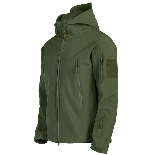 Military Outdoor Jackets Men Shark Skin Soft Shell Tactical Waterproof  Windbreaker Army Combat Jacket Mens Hooded Bomber Coats - Product upscale 