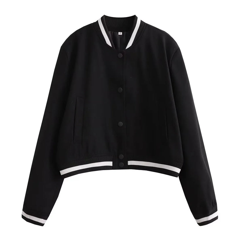 SLTNX Fashion Woman Bomber Jackets for Women 2023 Spring Autumn Female Long Sleeve Coats Ladies Big Pockets Jacket New Outerwear - Product upscale 