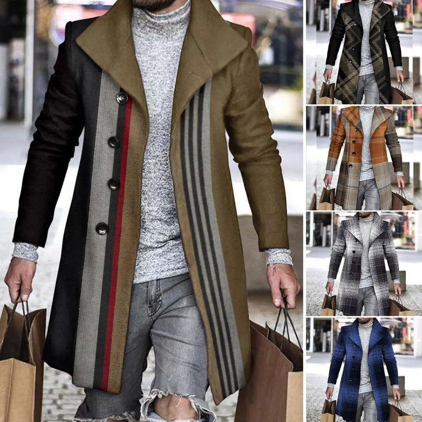 Brand-Mens Coat 2022 New Casual Men Coat Winter 6 Colors Men Coats Winter Formal Mens Trench Coat Jacket Plus Size S-3Xl Outdoor