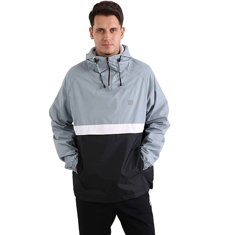 ARECON Men's Jacket Fashion 2023 Spring Autum Casual Streetwear Hoodie Jacket Men Waterproof Clothes Mens Windbreaker Coat Male - Product upscale 