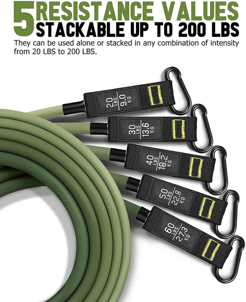 Resistance Band Set 5 Tube Fitness