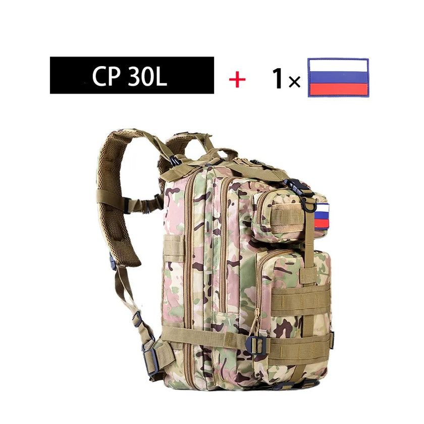 SYZM 50L or 30L Tactical Backpack Nylon Military Backpack Molle Army Knapsack Waterproof Camping Hunting Fishing Trekking Bags - Product upscale 
