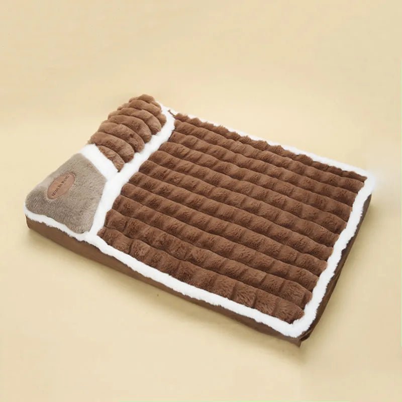1pc Four Seasons Thick Deep Sleep Pet Bed Cat Kennel Small and Medium Dog Pet Mat - Product upscale 