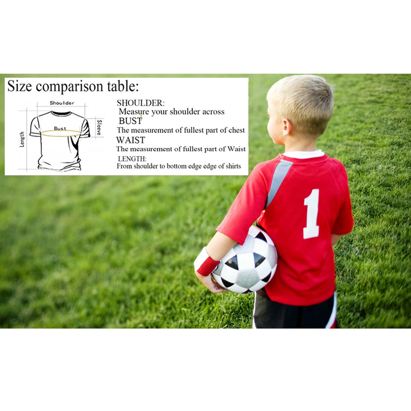 Boys' Soccer Jerseys Kids Football Training Uniforms for Boys Girls Youth Soccer Shirts and Shorts Kit Set