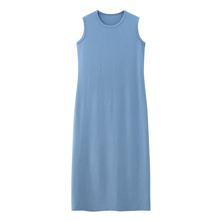 2023 fashion summer woman clothes cardigan and near Ankle Length long dress nature fiber brand  ribbing fabric clothing - Product upscale 
