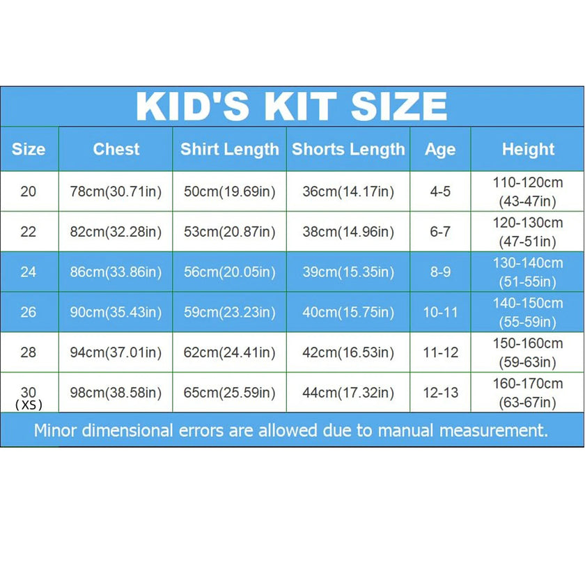 Boys' Soccer Jerseys Kids Football Training Uniforms for Boys Girls Youth Soccer Shirts and Shorts Kit Set