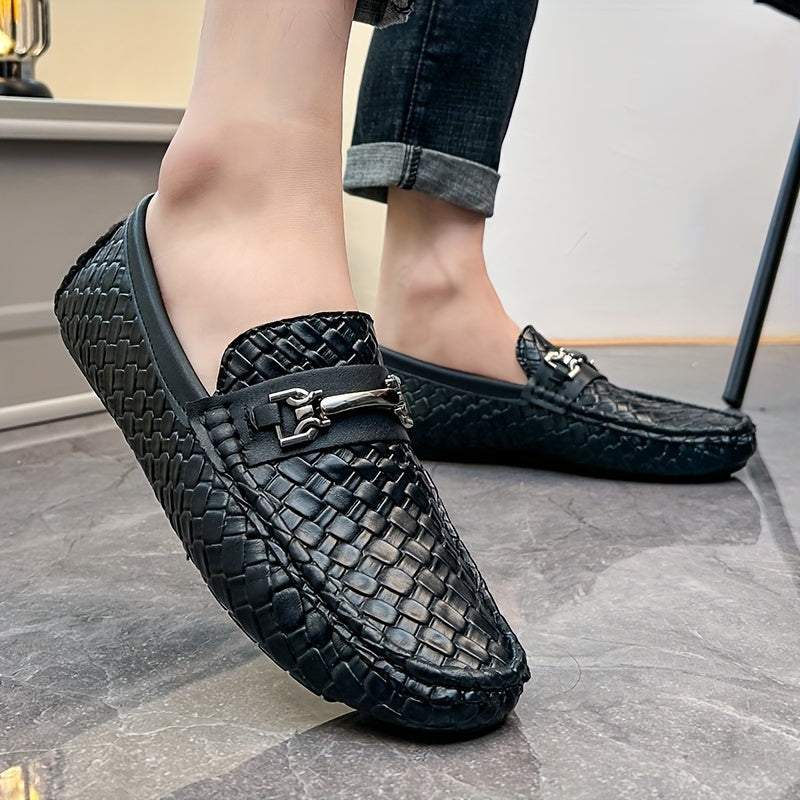Durable Slip-On Penny Loafer Shoes for Plus Size Men