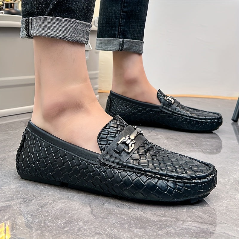 Durable Slip-On Penny Loafer Shoes for Plus Size Men