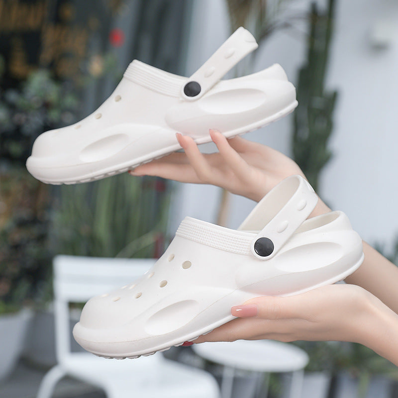EVA Hole Shoes Beach Casual Baotou Sandals Non-slip Garden Clogs Shoes - Product upscale 