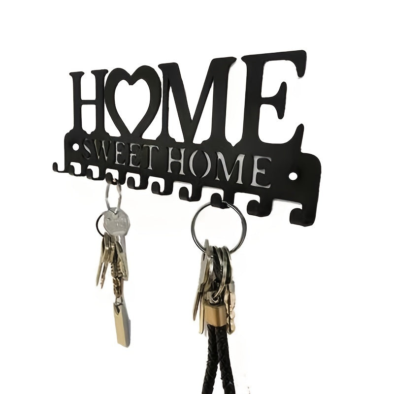 1pc Key Holder For Wall Mount Sweet Home Organizer Decorative, Metal Hanger For Front Door, Bedroom, Store House, Work, Car, Vehicle Keys Vintage Decor Wall Decor, Aesthetic Room Decor