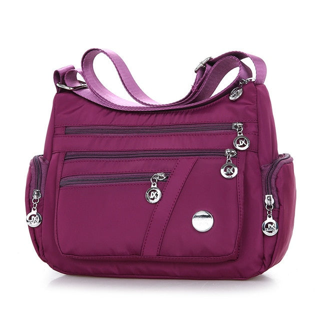 Women Fashion Shoulder Messenger Bag Waterproof Nylon Oxford Crossbody Bag Handbags Large Capacity Travel Bags Purse - Product upscale 