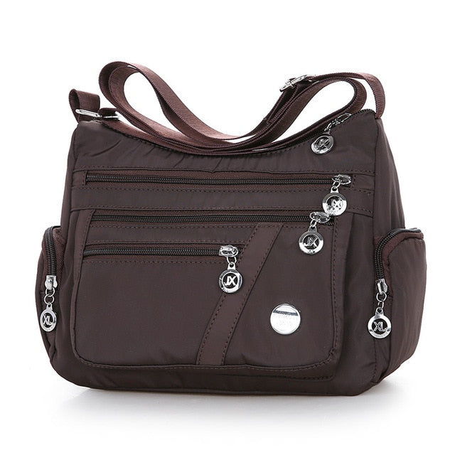 Women Fashion Shoulder Messenger Bag Waterproof Nylon Oxford Crossbody Bag Handbags Large Capacity Travel Bags Purse - Product upscale 