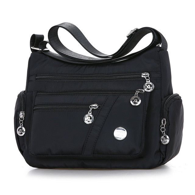Women Fashion Shoulder Messenger Bag Waterproof Nylon Oxford Crossbody Bag Handbags Large Capacity Travel Bags Purse - Product upscale 