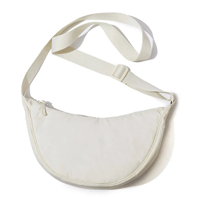 Simple Design Women's Messenger Bag Fashion Ladies Nylon Hobos Small Shoulder Bags Vintage Female Girls Purse Cloth Handbags - Product upscale 