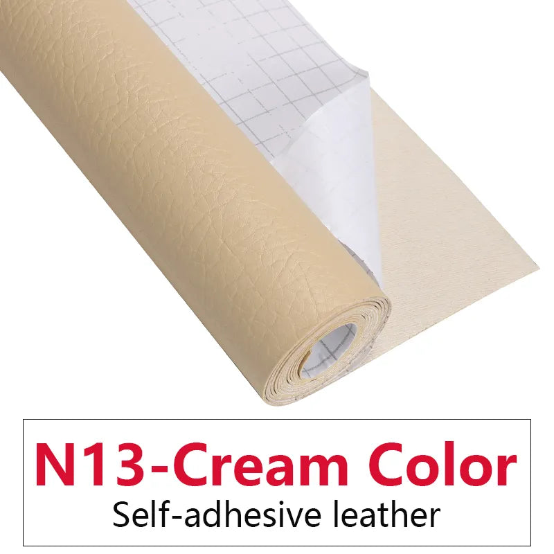50x137CM Self Adhesive PU Leather Fabric Patch Car Seat Sofa Repairing Patches Stick-On Leather PU Fabrics Stickers Patches - Product upscale 