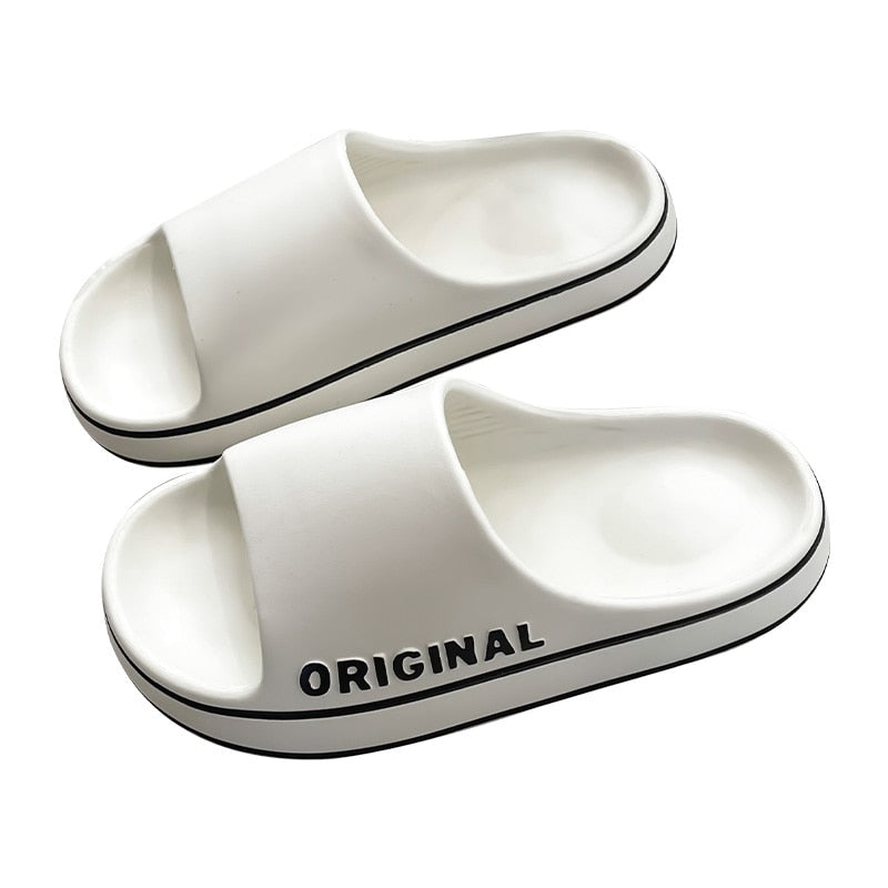 Men Trend New Summer Slippers EVA Soft Bottom Cloud Slides Light Beach Shoes Male Suitable Indoor and Outdoor - Product upscale 