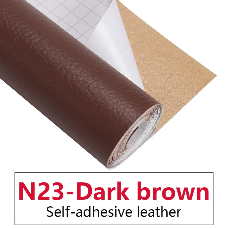 50x137CM Self Adhesive PU Leather Fabric Patch Car Seat Sofa Repairing Patches Stick-On Leather PU Fabrics Stickers Patches - Product upscale 