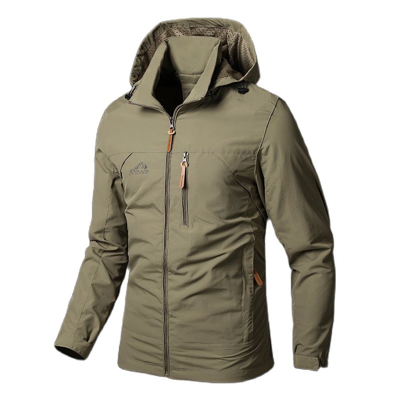 Men's Jackets Waterproof Military Hooded Jacket Windbreaker Outdoor Camping Sports Elastic Coat Male Clothing Thin Overcoat - Product upscale 
