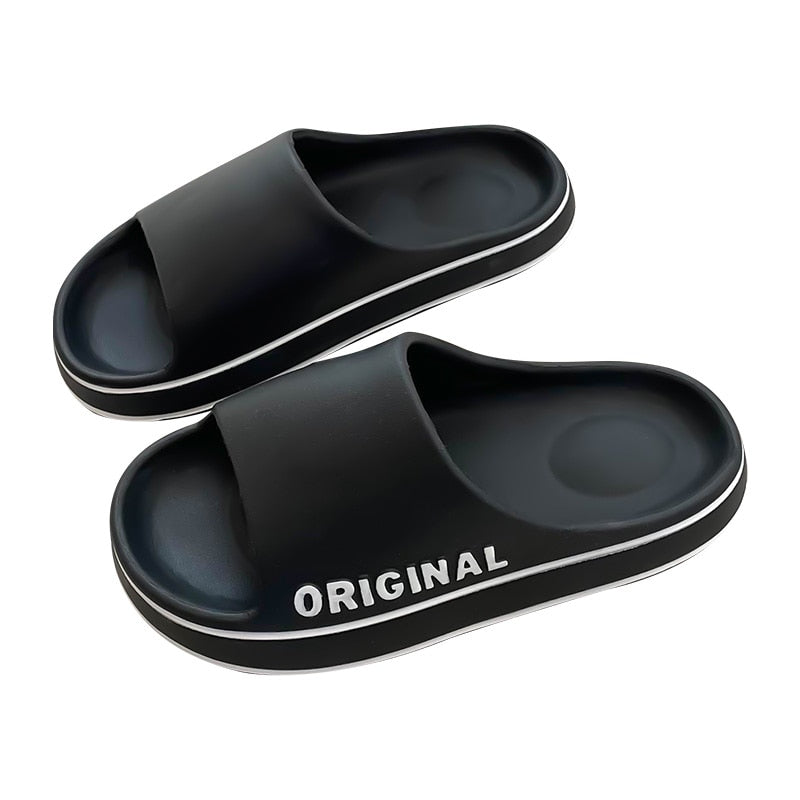Men Trend New Summer Slippers EVA Soft Bottom Cloud Slides Light Beach Shoes Male Suitable Indoor and Outdoor - Product upscale 