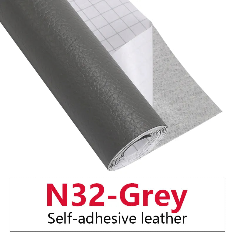 50x137CM Self Adhesive PU Leather Fabric Patch Car Seat Sofa Repairing Patches Stick-On Leather PU Fabrics Stickers Patches - Product upscale 