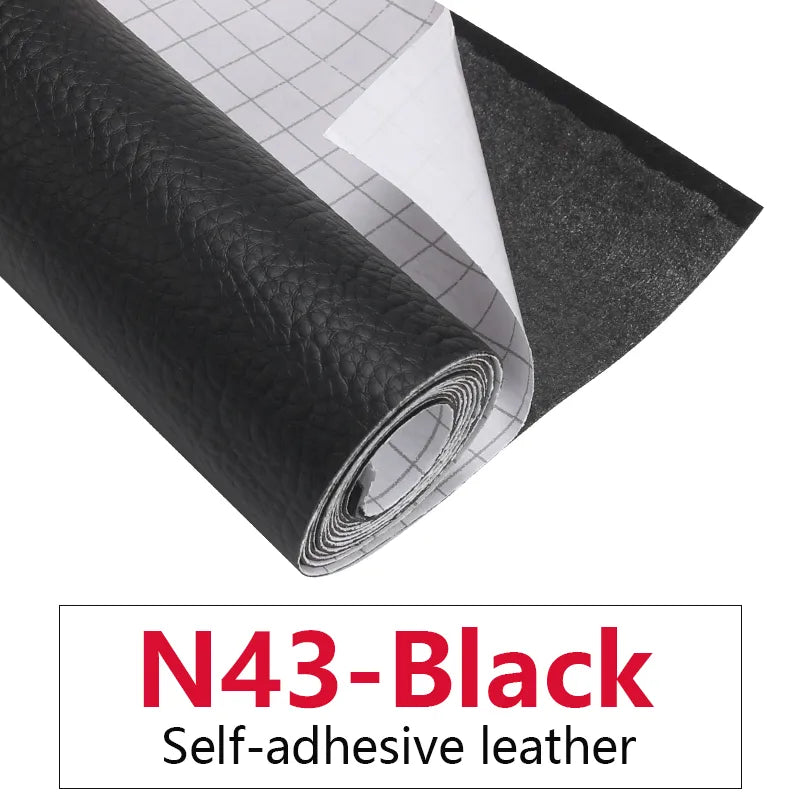 50x137CM Self Adhesive PU Leather Fabric Patch Car Seat Sofa Repairing Patches Stick-On Leather PU Fabrics Stickers Patches - Product upscale 