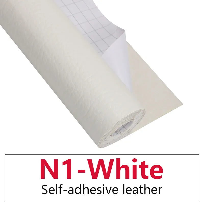 50x137CM Self Adhesive PU Leather Fabric Patch Car Seat Sofa Repairing Patches Stick-On Leather PU Fabrics Stickers Patches - Product upscale 